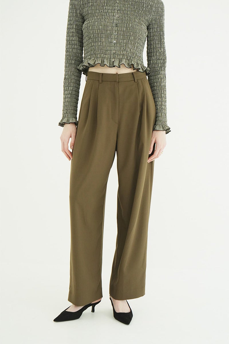 CLANE(クラネ) BASIC TUCK PANTS ベーシックタックパンツ 11110-7123