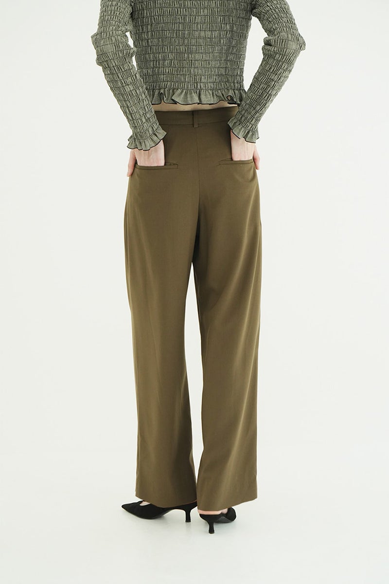 CLANE(クラネ) BASIC TUCK PANTS ベーシックタックパンツ 11110-7123