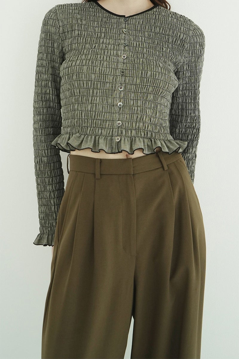 CLANE(クラネ) BASIC TUCK PANTS ベーシックタックパンツ 11110-7123