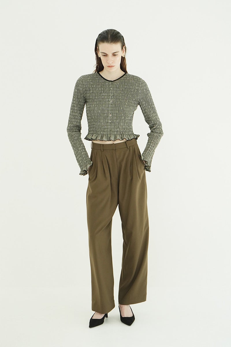 CLANE(クラネ) BASIC TUCK PANTS ベーシックタックパンツ 11110-7123