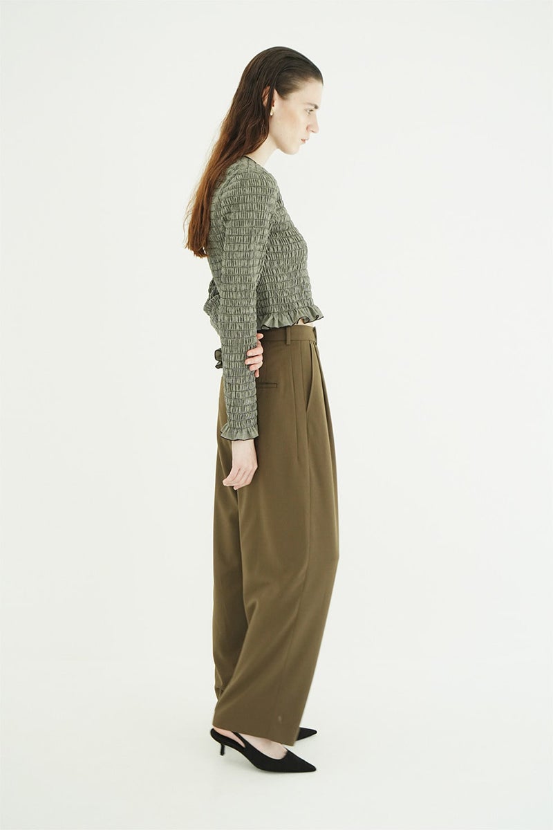CLANE(クラネ) BASIC TUCK PANTS ベーシックタックパンツ 11110-7123