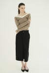 CLANE(クラネ) 2WAY FRILL V NECK KNIT TOPS 2ウェイフリルVネックニットトップス 11106-2113