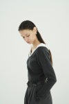 CLANE(クラネ) 2WAY FRILL V NECK KNIT TOPS 2ウェイフリルVネックニットトップス 11106-2113