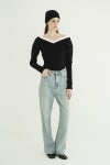 CLANE(クラネ) 2WAY FRILL V NECK KNIT TOPS 2ウェイフリルVネックニットトップス 11106-2113