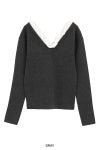 CLANE(クラネ) 2WAY FRILL V NECK KNIT TOPS 2ウェイフリルVネックニットトップス 11106-2113