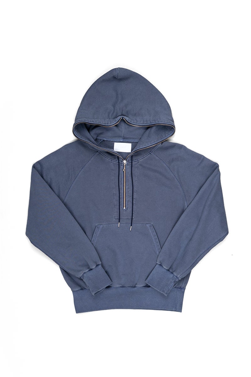 Rich I(リッチアイ) Processed Half-Zip Sweat Hoodie プロセスドハーフジップスウェットフーディー Rich I-10-SW-01