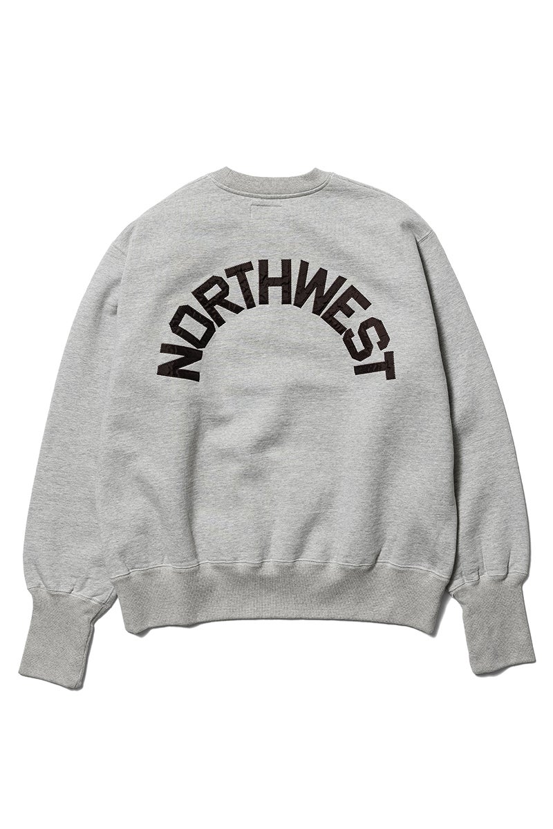 Unlikely(アンライクリー) Simple Sweat Crew "NORTH WEST" シンプルクルーネックスウェット ノースウエスト U26F-13-0004