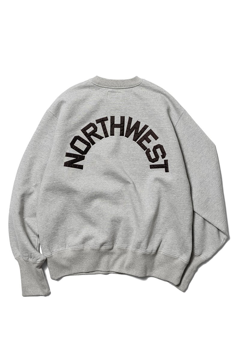 Unlikely(アンライクリー) Simple Sweat Crew "NORTH WEST" シンプルクルーネックスウェット ノースウエスト U26F-13-0004