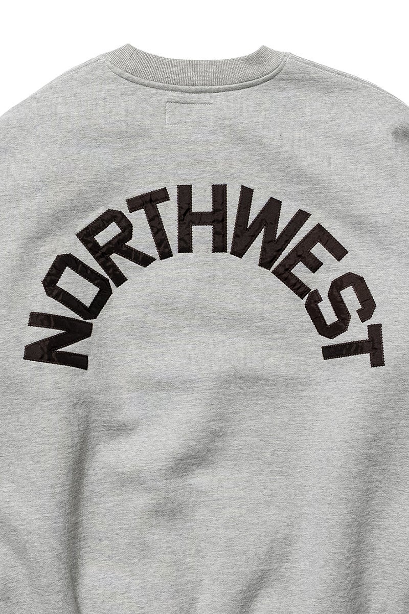Unlikely(アンライクリー) Simple Sweat Crew "NORTH WEST" シンプルクルーネックスウェット ノースウエスト U26F-13-0004