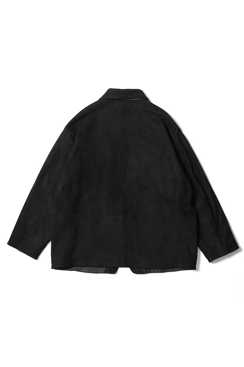 Porter Classic(ポータークラシック) LEATHER SUEDE COVERALLS W SILVER BUTTONS(ENTREFINO) レザースエードカバーオール シルバーボタン エントレフィーノ BFA-P-017-4229