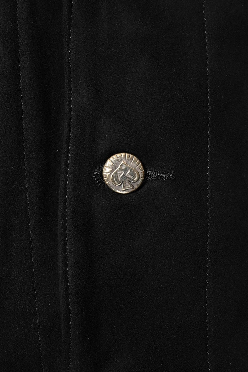 Porter Classic(ポータークラシック) LEATHER SUEDE COVERALLS W SILVER BUTTONS(ENTREFINO) レザースエードカバーオール シルバーボタン エントレフィーノ BFA-P-017-4229