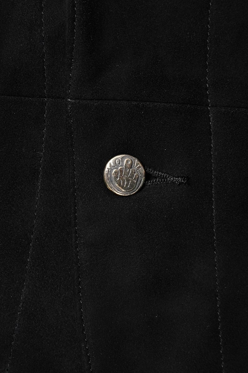 Porter Classic(ポータークラシック) LEATHER SUEDE COVERALLS W SILVER BUTTONS(ENTREFINO) レザースエードカバーオール シルバーボタン エントレフィーノ BFA-P-017-4229