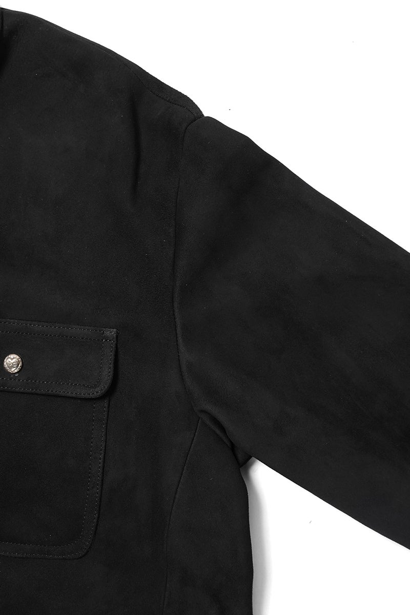 Porter Classic(ポータークラシック) LEATHER SUEDE COVERALLS W SILVER BUTTONS(ENTREFINO) レザースエードカバーオール シルバーボタン エントレフィーノ BFA-P-017-4229