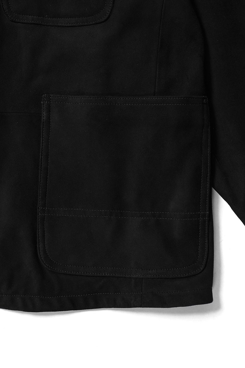 Porter Classic(ポータークラシック) LEATHER SUEDE COVERALLS W SILVER BUTTONS(ENTREFINO) レザースエードカバーオール シルバーボタン エントレフィーノ BFA-P-017-4229