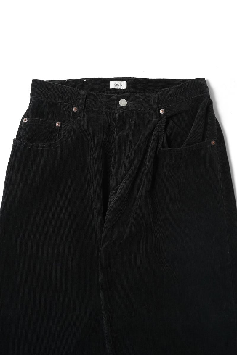 CIOTA(シオタ) Fine-Wale Corduroy Baggy 5 Pocket Pants (One Wash) ファインウェルコーデュロイバギー5ポケットパンツ ワンウォッシュ PTLM-172-OW