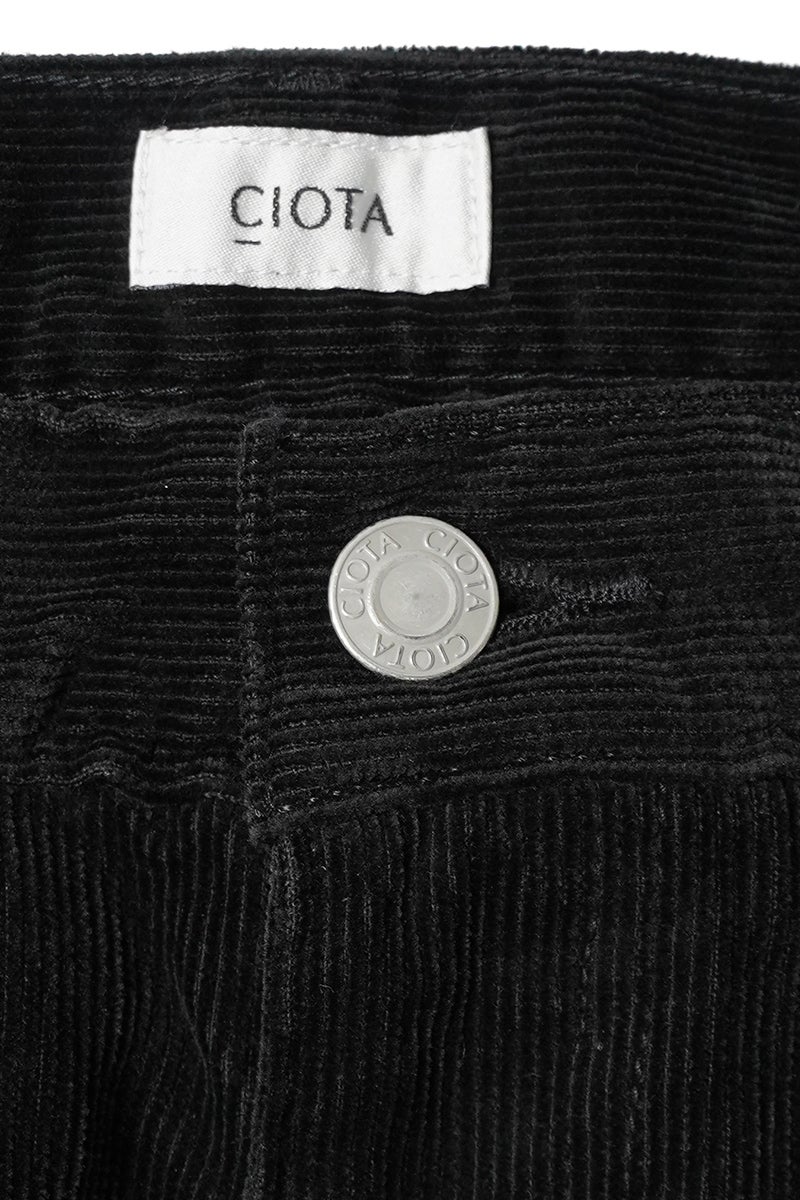 CIOTA(シオタ) Fine-Wale Corduroy Baggy 5 Pocket Pants (One Wash) ファインウェルコーデュロイバギー5ポケットパンツ ワンウォッシュ PTLM-172-OW