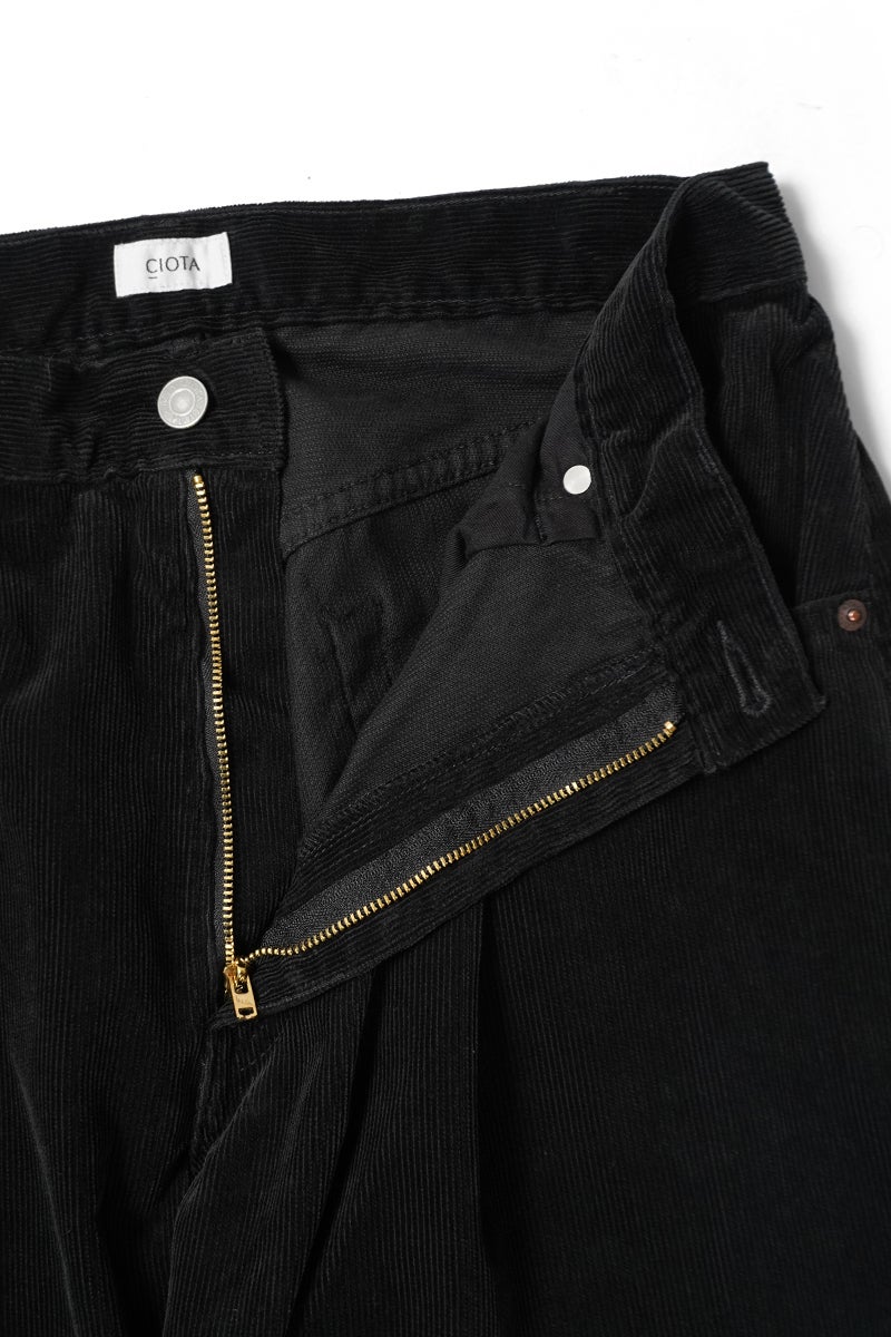 CIOTA(シオタ) Fine-Wale Corduroy Baggy 5 Pocket Pants (One Wash) ファインウェルコーデュロイバギー5ポケットパンツ ワンウォッシュ PTLM-172-OW