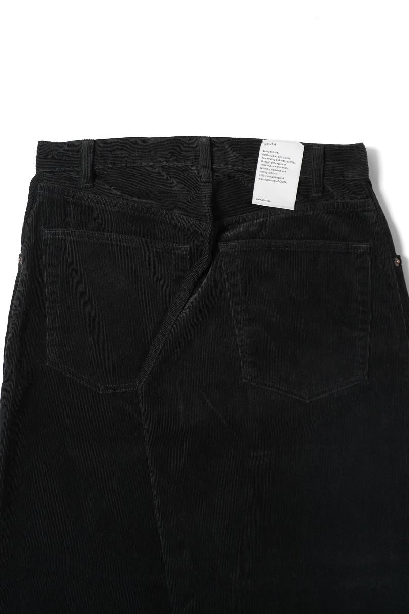 CIOTA(シオタ) Fine-Wale Corduroy Baggy 5 Pocket Pants (One Wash) ファインウェルコーデュロイバギー5ポケットパンツ ワンウォッシュ PTLM-172-OW