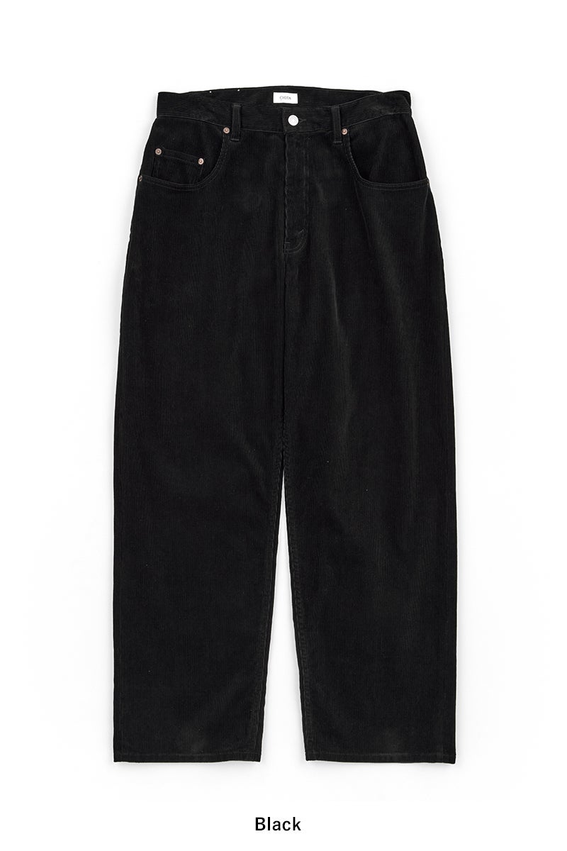 CIOTA(シオタ) Fine-Wale Corduroy Baggy 5 Pocket Pants (One Wash) ファインウェルコーデュロイバギー5ポケットパンツ ワンウォッシュ PTLM-172-OW