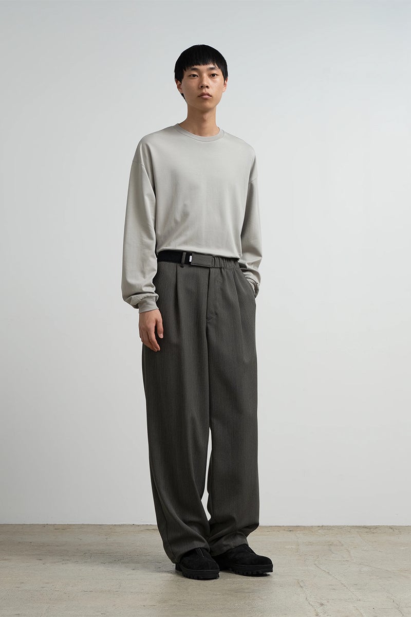 Graphpaper(グラフペーパー) Melange Pique Chef Track Pants メランジピケシェフトラックパンツ GM263-40442