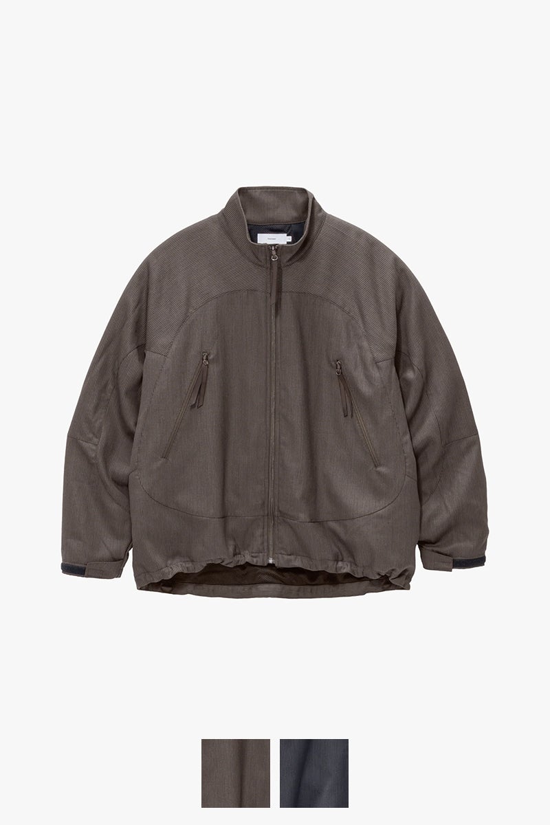 Graphpaper(グラフペーパー) Melange Pique Zip-up Stand Collar Jacket メランジピケジップアップスタンドカラージャケット GM263-30441