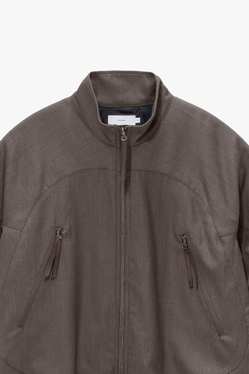 Graphpaper(グラフペーパー) Melange Pique Zip-up Stand Collar Jacket メランジピケジップアップスタンドカラージャケット GM263-30441