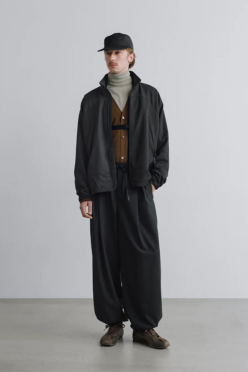 Graphpaper(グラフペーパー) Melange Pique Zip-up Stand Collar Jacket メランジピケジップアップスタンドカラージャケット GM263-30441