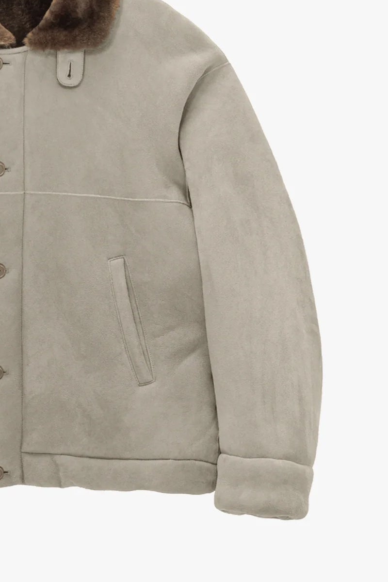 Graphpaper(グラフペーパー) Sheep Mouton Deck Jacket シープムートンデッキジャケット GM263-30326