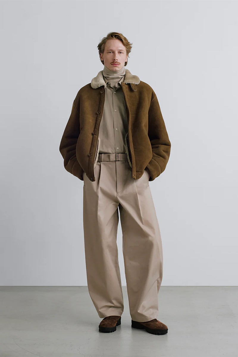 Graphpaper(グラフペーパー) Sheep Mouton Deck Jacket シープムートンデッキジャケット GM263-30326