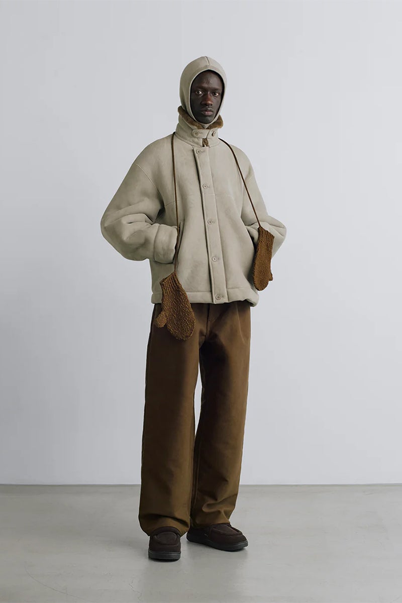 Graphpaper(グラフペーパー) Sheep Mouton Deck Jacket シープムートンデッキジャケット GM263-30326