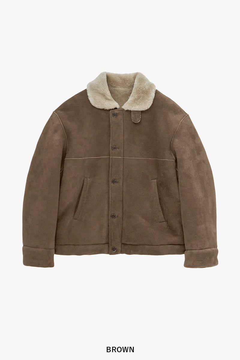 Graphpaper(グラフペーパー) Sheep Mouton Deck Jacket シープムートンデッキジャケット GM263-30326