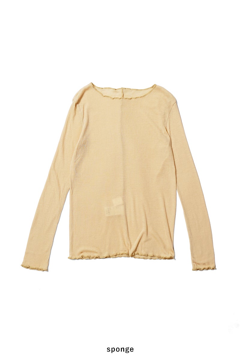 kengo(ケンゴ) tencel wool round neck long sleeve top テンセルウールラウンドネックロングスリーブトップス KBC-TP7