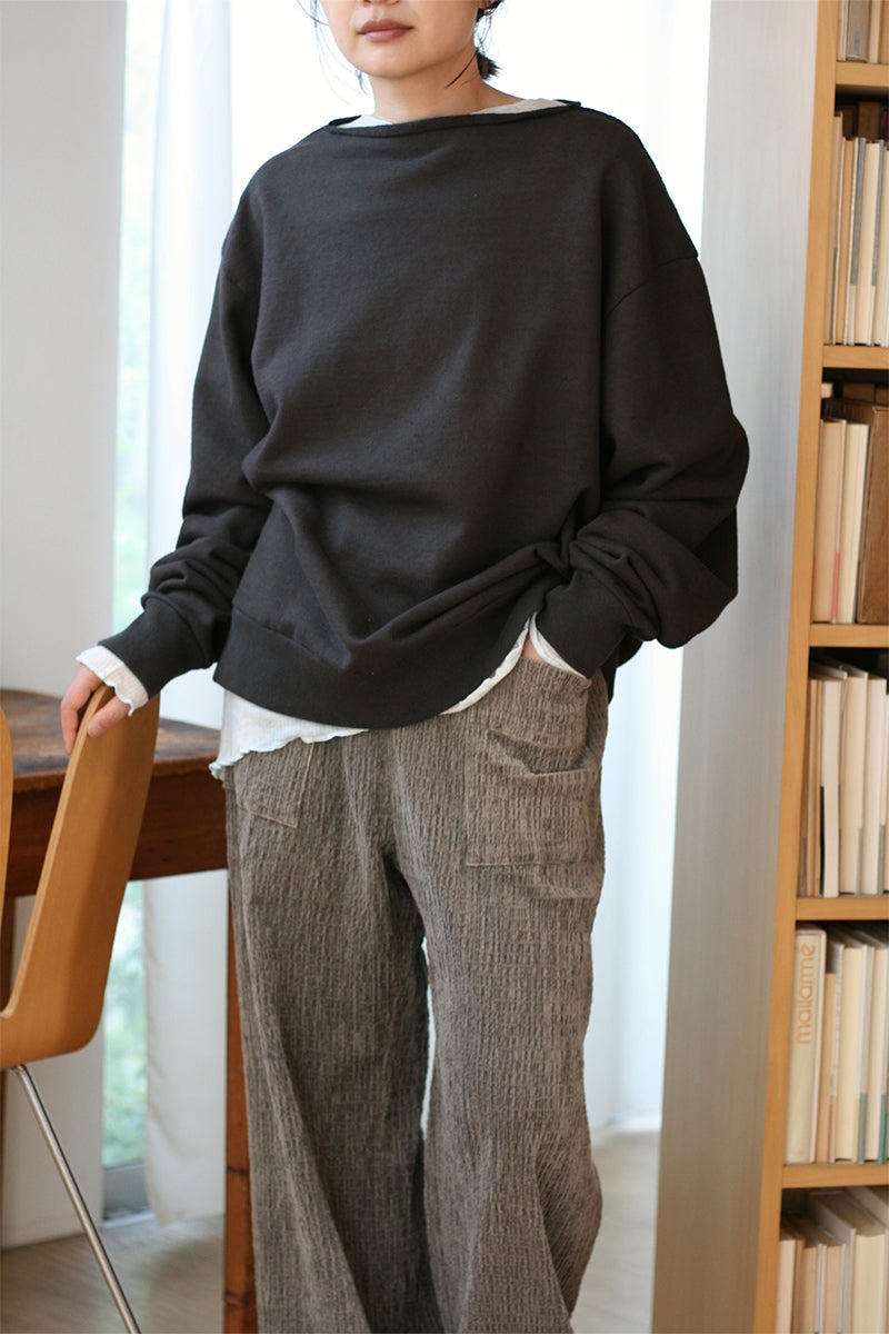 kengo(ケンゴ) slash neck sweat "loose" スラッシュネックスウェット ルーズ KBC-TP9