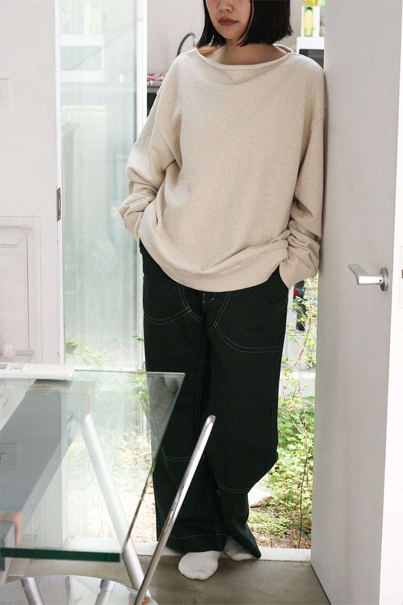 kengo(ケンゴ) slash neck sweat "loose" スラッシュネックスウェット ルーズ KBC-TP9