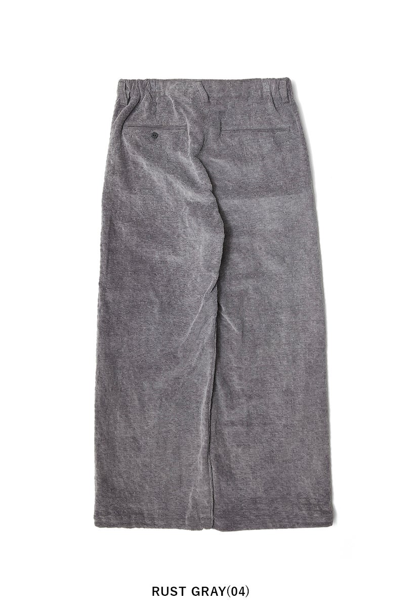 saby(サバイ) WIDE CORD EASY PANTS - Pigment Stone Wash - ワイドコーデュロイイージーパンツ 26A-081820