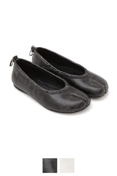 PAES(ペイズ) Leather String Flat レザーストリングフラットパンプス 25001