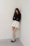 PAES(ペイズ) Leather String Flat レザーストリングフラットパンプス 25001