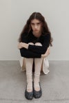 PAES(ペイズ) Leather String Flat レザーストリングフラットパンプス 25001