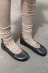 PAES(ペイズ) Leather String Flat レザーストリングフラットパンプス 25001