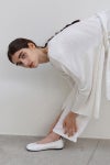 PAES(ペイズ) Leather String Flat レザーストリングフラットパンプス 25001
