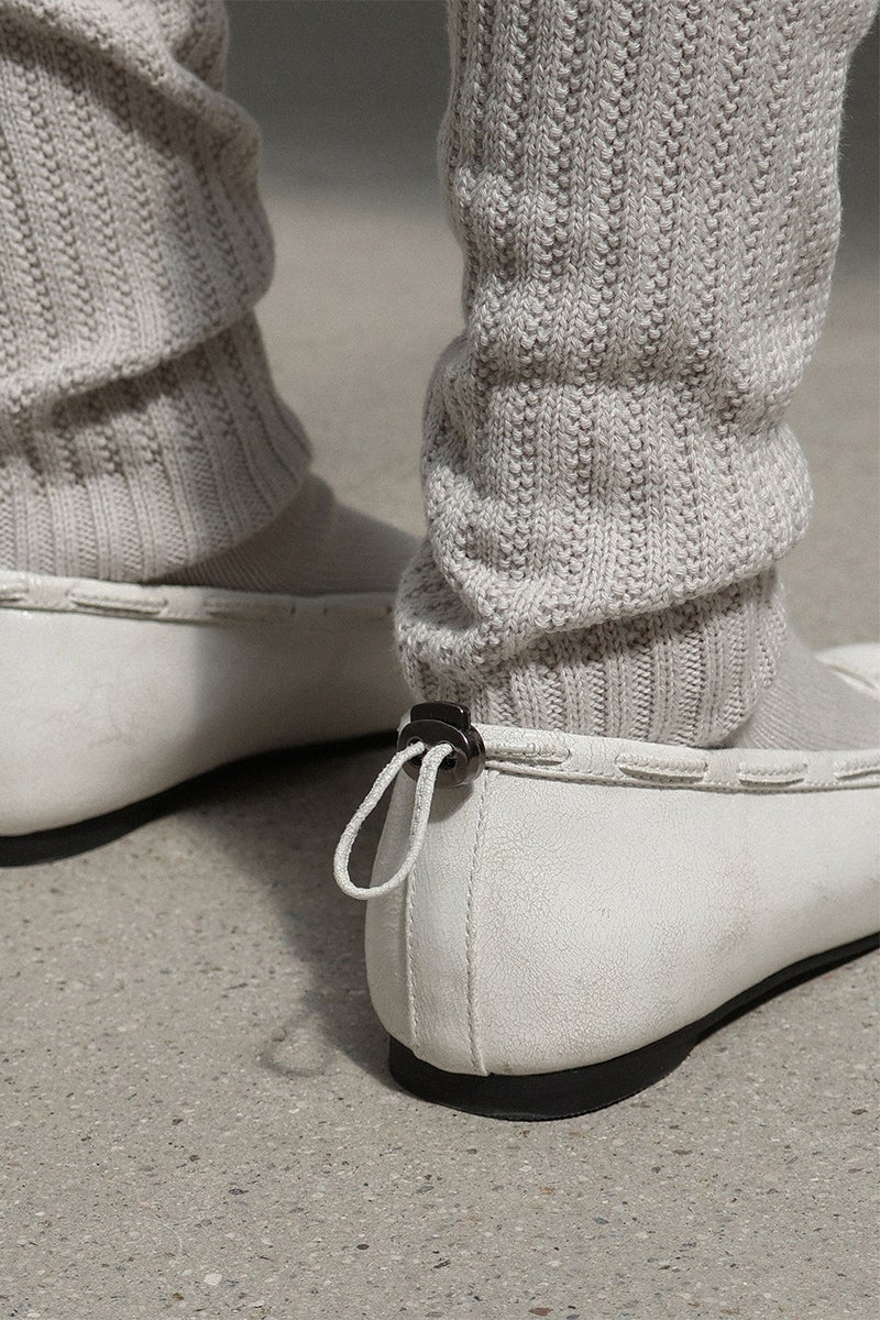 PAES(ペイズ) Leather String Flat レザーストリングフラットパンプス 25001