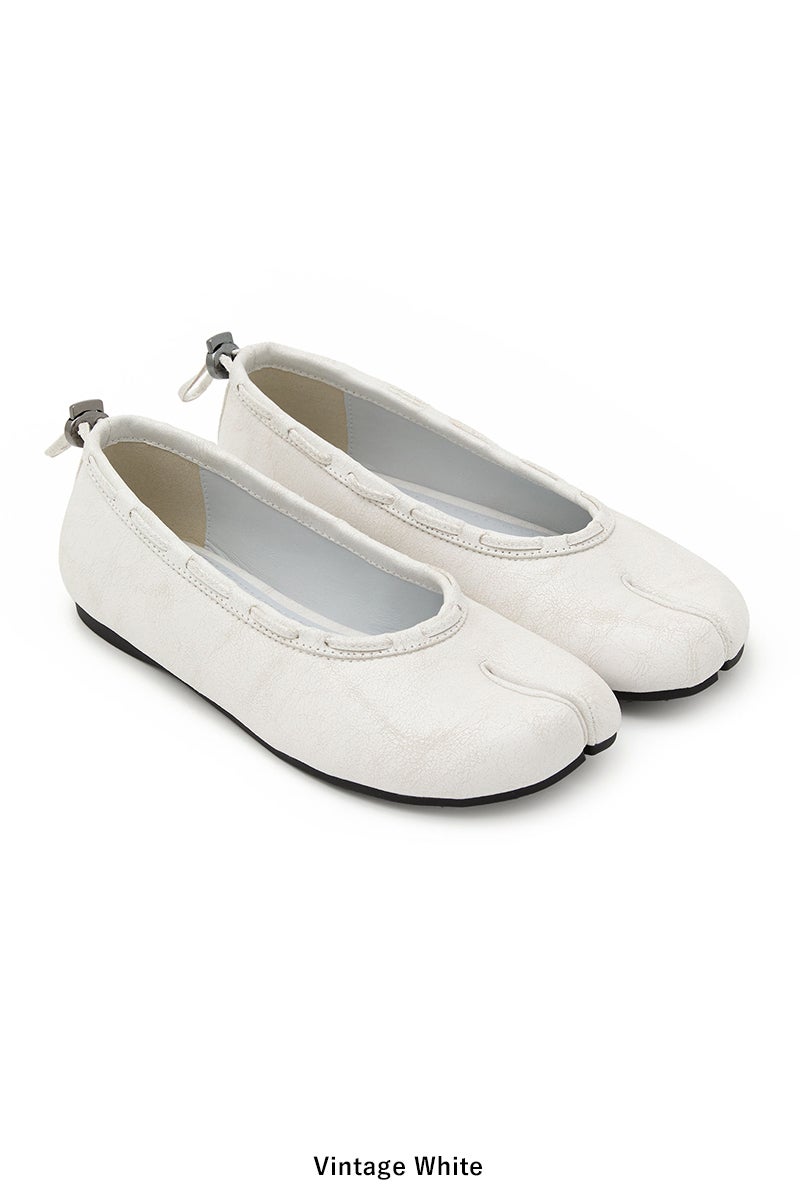 PAES(ペイズ) Leather String Flat レザーストリングフラットパンプス 25001