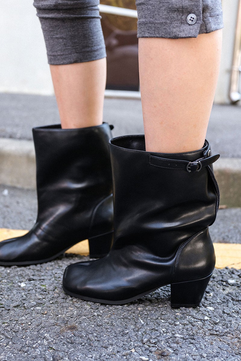 PAES(ペイズ) Wide Buckle Tabi Boots ワイドバックルタビブーツ 25002