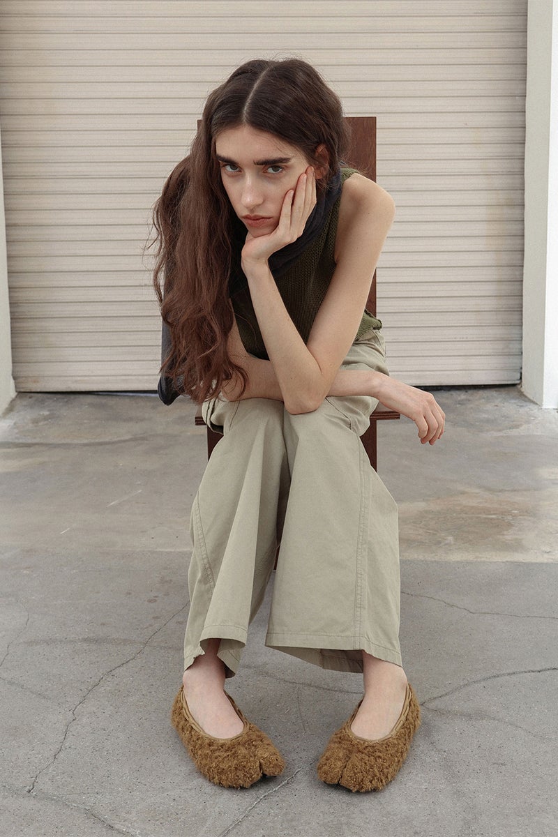 PAES(ペイズ) Teddy String Flat テディーストリングフラットパンプス 25004