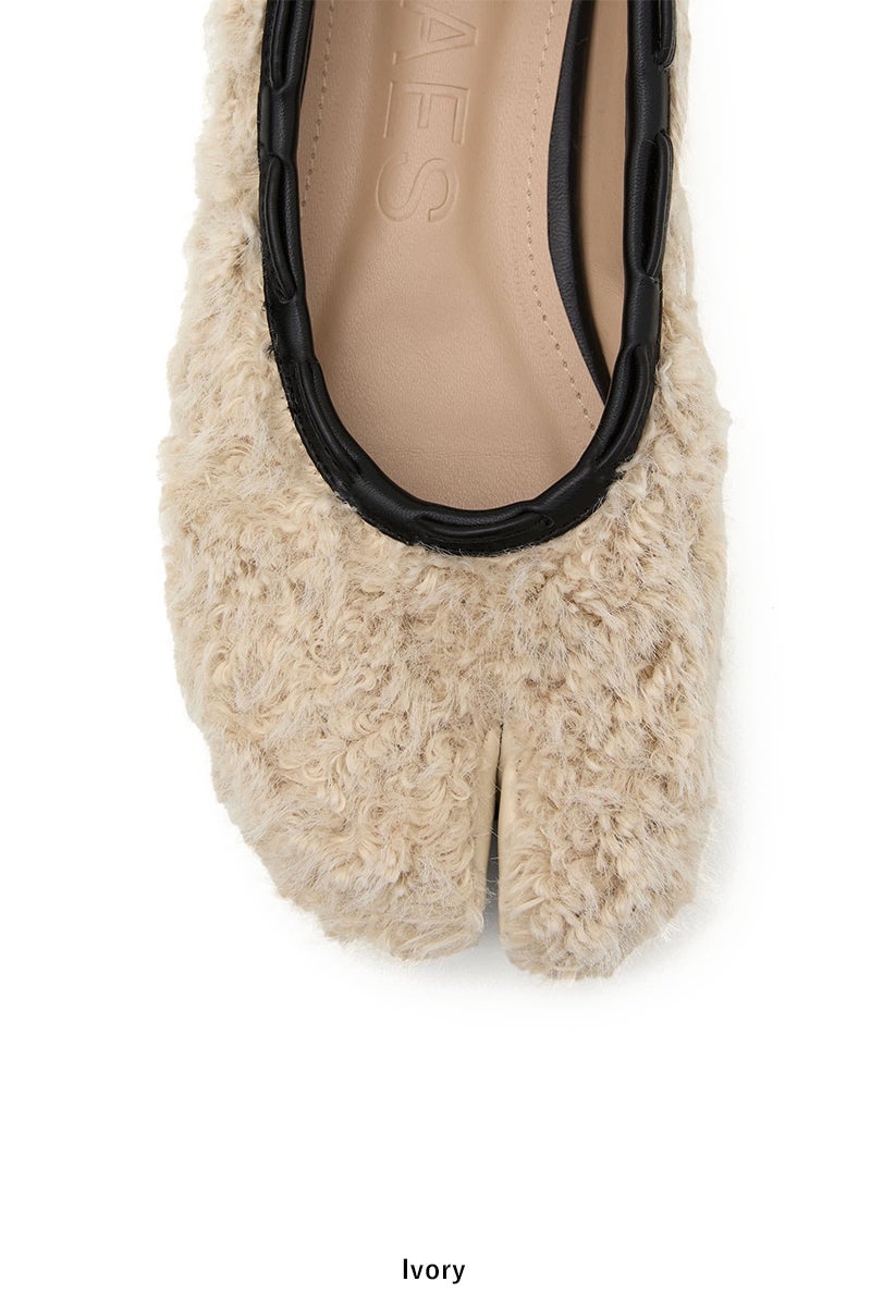 PAES(ペイズ) Teddy String Flat テディーストリングフラットパンプス 25004
