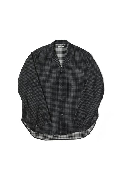  saby(サバイ) LAPEL SHIRTS - Bishu Japan Wool Plaid FAB - ラペルシャツ 尾州ウールチェック 26A-091216