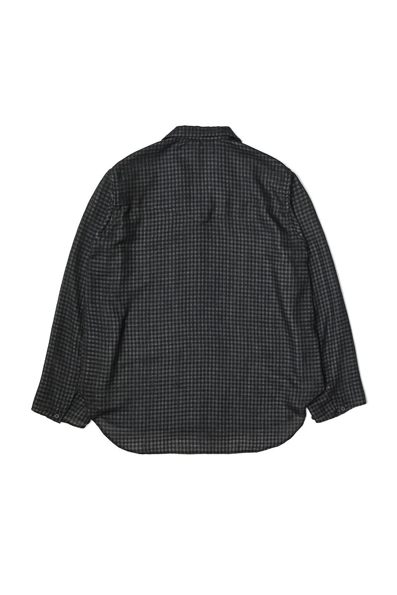  saby(サバイ) LAPEL SHIRTS - Bishu Japan Wool Plaid FAB - ラペルシャツ 尾州ウールチェック 26A-091216