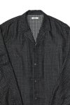  saby(サバイ) LAPEL SHIRTS - Bishu Japan Wool Plaid FAB - ラペルシャツ 尾州ウールチェック 26A-091216