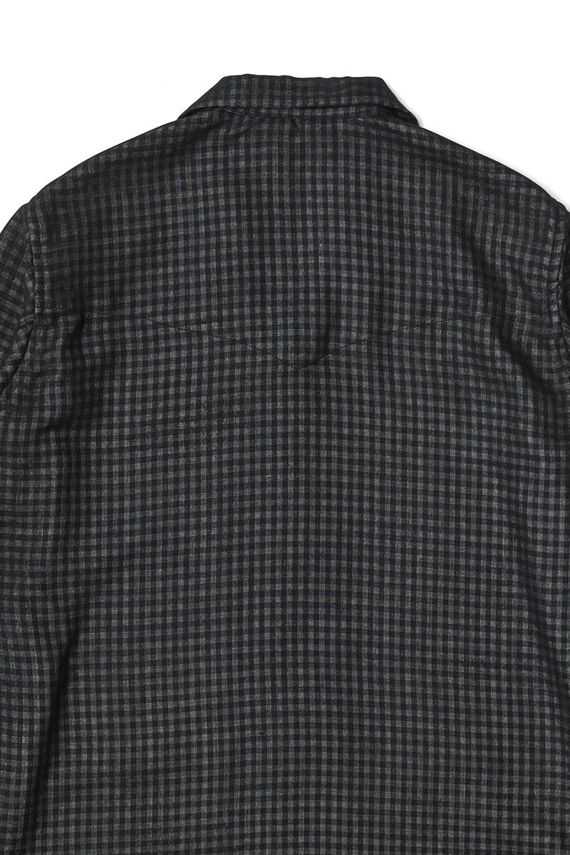  saby(サバイ) LAPEL SHIRTS - Bishu Japan Wool Plaid FAB - ラペルシャツ 尾州ウールチェック 26A-091216
