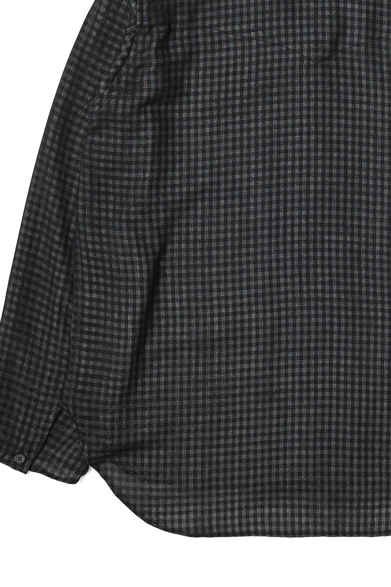  saby(サバイ) LAPEL SHIRTS - Bishu Japan Wool Plaid FAB - ラペルシャツ 尾州ウールチェック 26A-091216